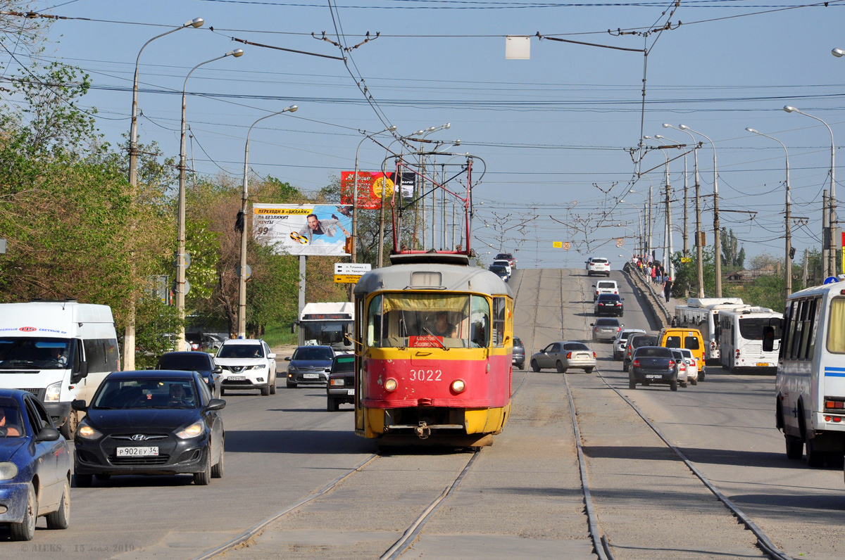 Volgograd, Tatra T3SU (2-door) Br. 3022