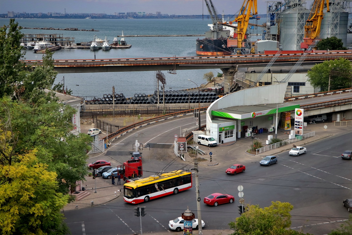 Одесса — Электротранспорт Одессы с высоты