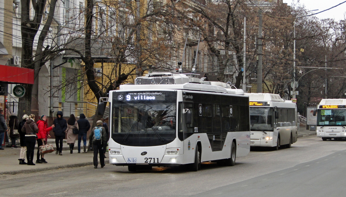 Trolleybus de Crimée, VMZ-5298.01 “Avangard” N°. 2711