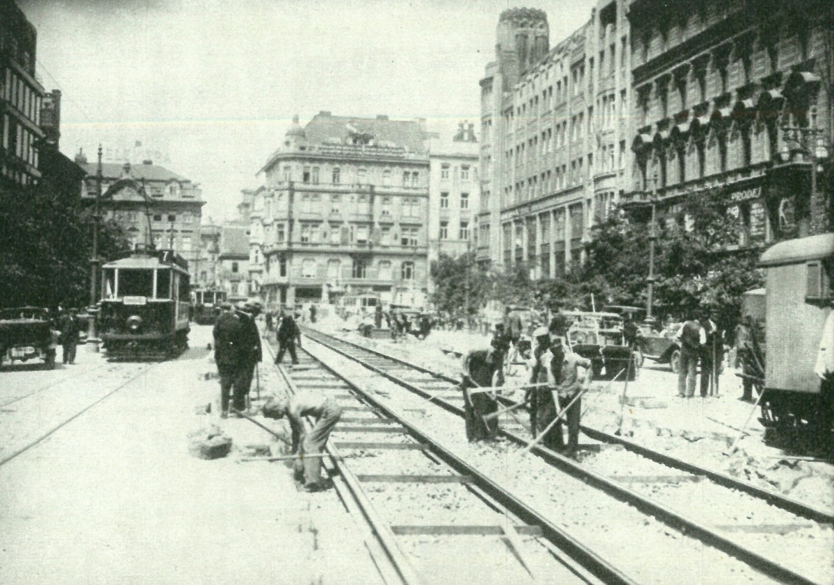 Prague — Old photos; Prague — Tram Lines and Infrastructure