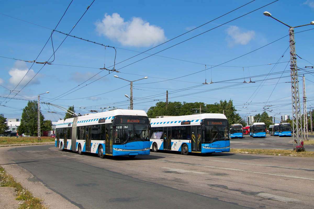 Таллин, Solaris Trollino III 18 AC № 447; Таллин, Solaris Trollino III 18 AC № 444