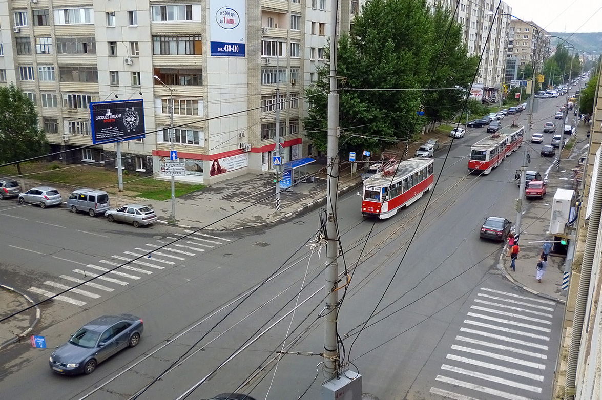 Saratov — The electrotransport with height; Saratov — Tramlines