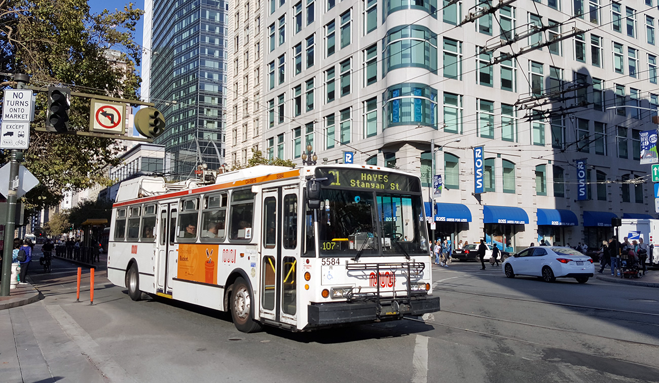 Сан-Франциско, область залива, Škoda 14TrSF № 5584