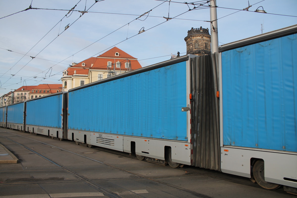 Дрезден, CarGoTram прицепной № 2021; Дрезден — Грузовой трамвай «CarGoTram» (2001 — 2020) Дрезден, CarGoTram прицепной № 2021; Дрезден — Грузовой трамвай «CarGoTram» (2001 — 2020)
