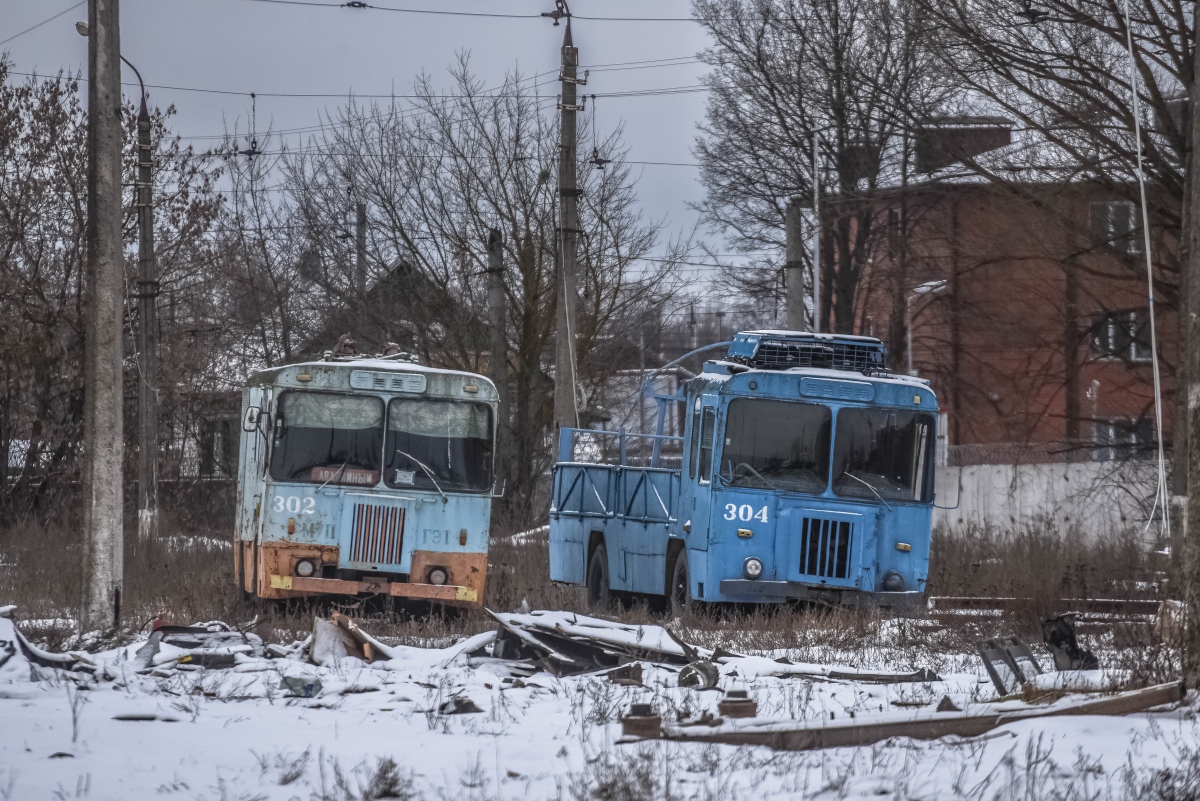 Тверь, КТГ-1 № 302; Тверь, КТГ-2 № 304