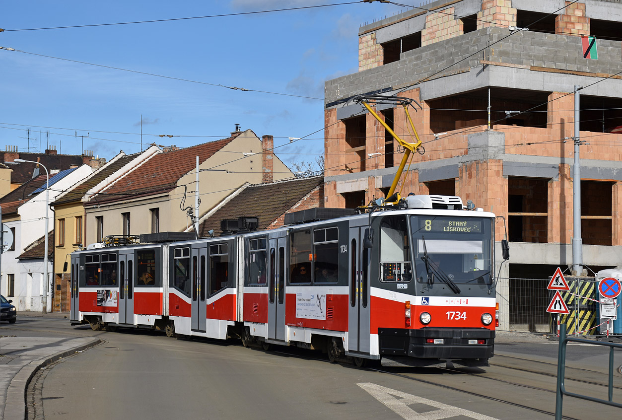 Брно, Tatra KT8D5N № 1734