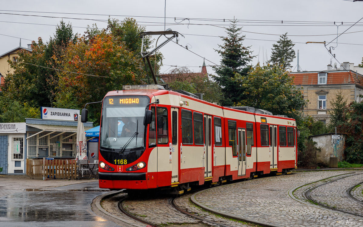 Гданьск, Duewag N8C-MF 18 № 1168 Гданьск, Duewag N8C-MF 18 № 1168