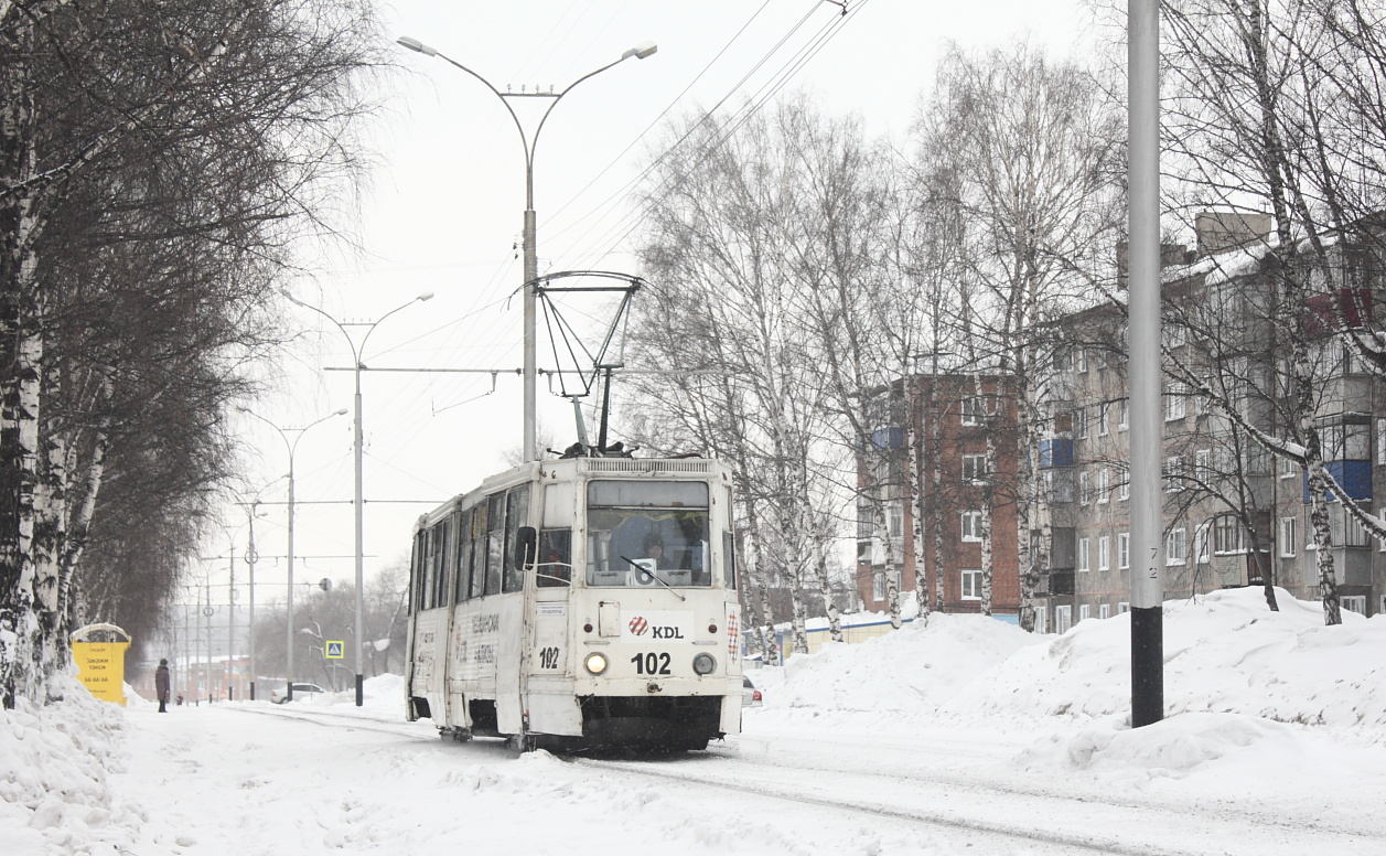 Prokopyevsk, 71-605 (KTM-5M3) č. 102 Prokopyevsk, 71-605 (KTM-5M3) č. 102