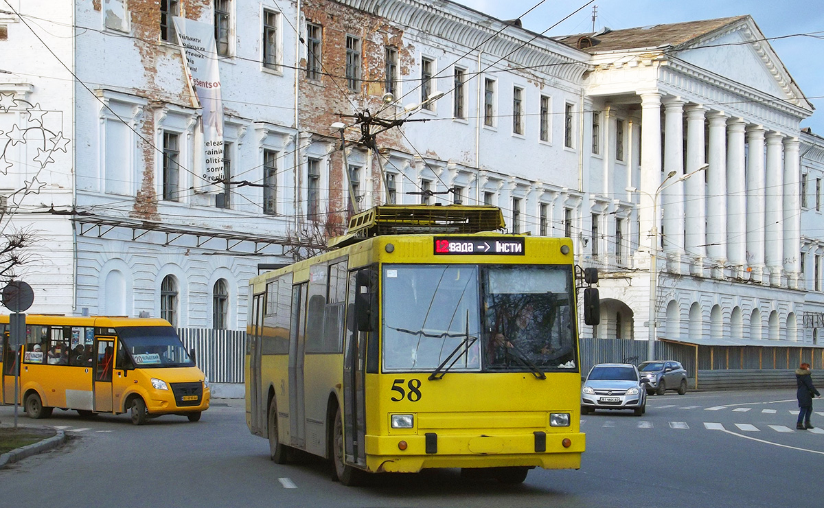 Полтава, ЮМЗ Т1Р (Т2П) № 58