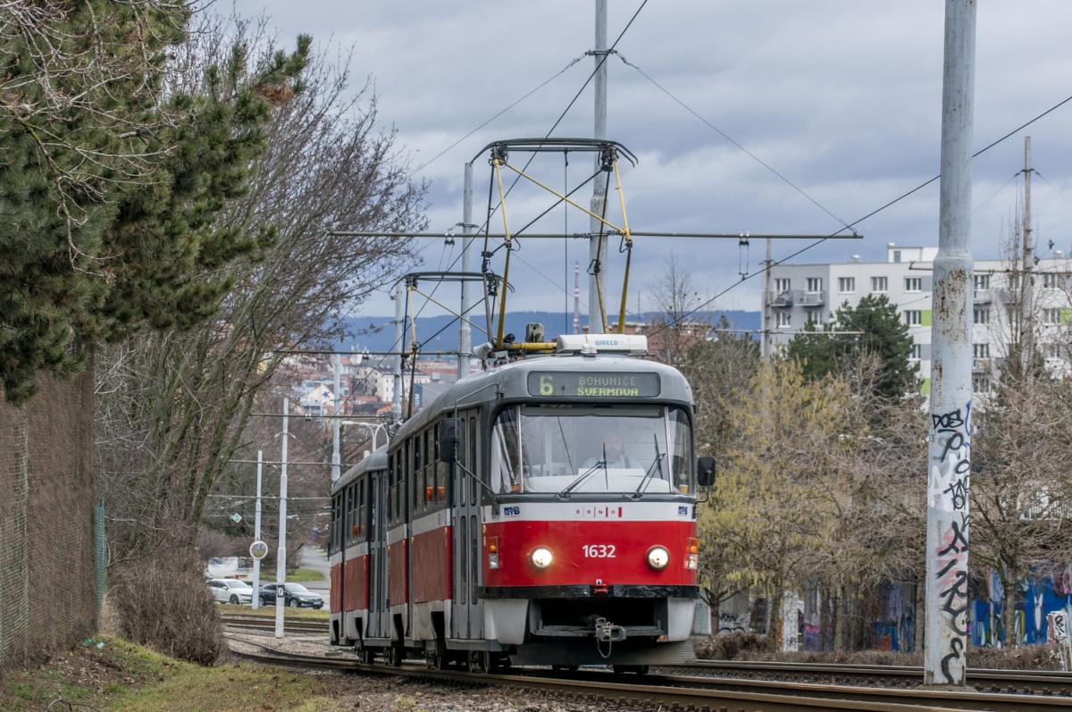 Брно, Tatra T3P № 1632