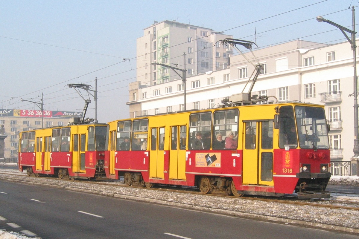 Варшава, Konstal 105Na № 1316