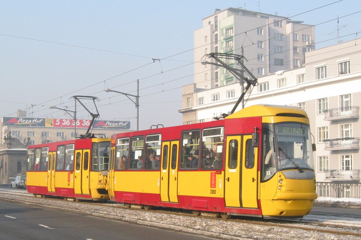 Warsaw, Konstal 105N2k/2000 # 2080