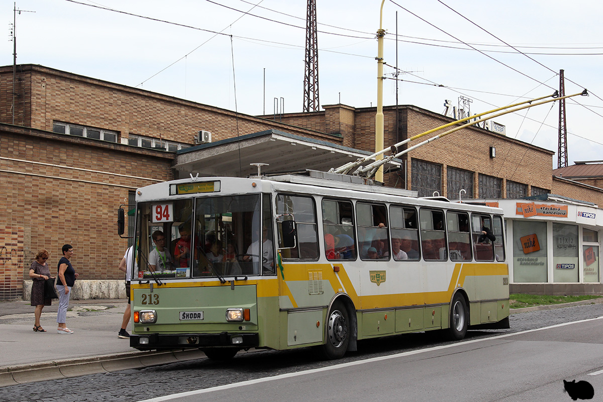 Жилина, Škoda 14Tr14/7 № 213; Жилина — Церемония прощания с троллейбусами Шкода 14Tr & 15Tr (17.08.2019)