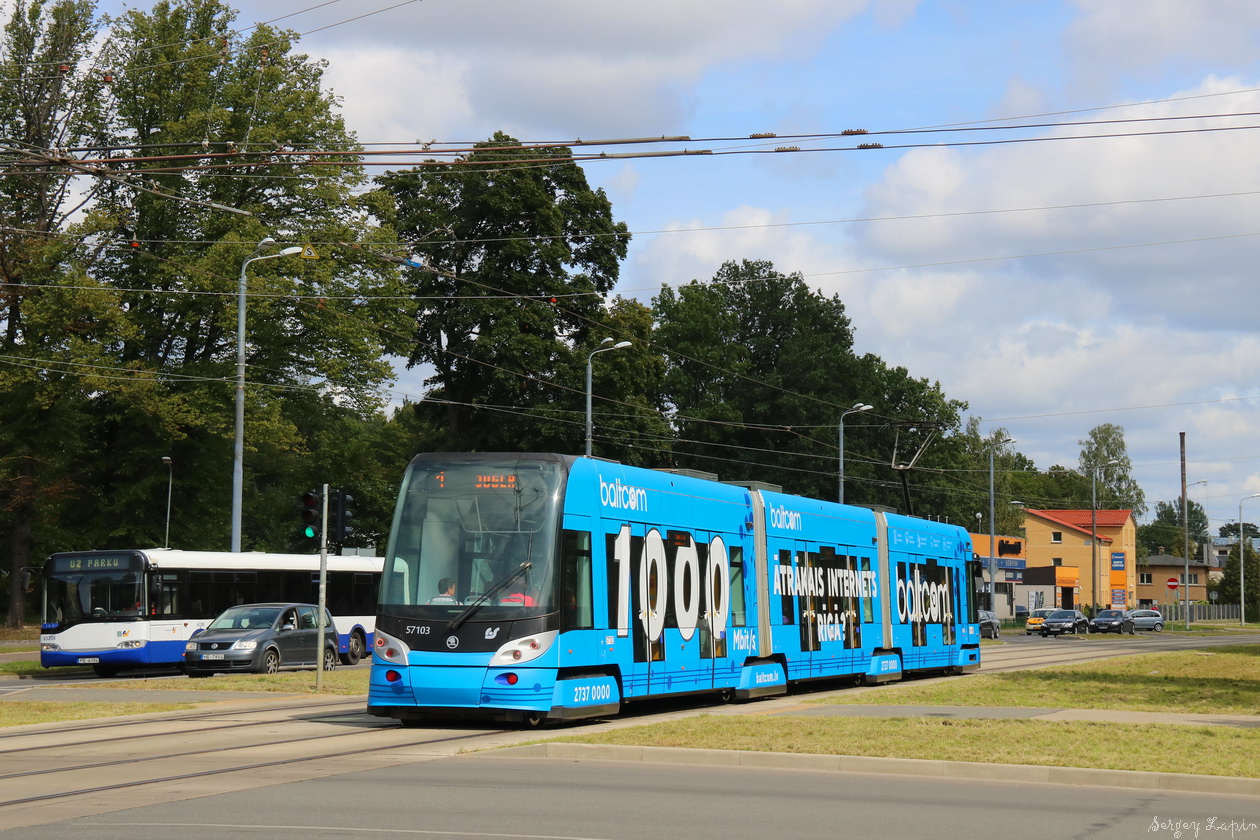 Рига, Škoda 15T ForCity Alfa Riga № 57103
