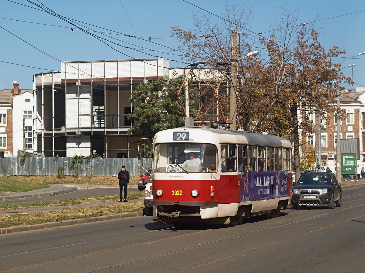 Харьков, Tatra T3SUCS № 3022