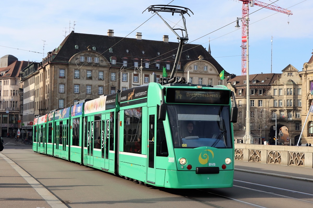 Basel, Siemens Combino nr. 308