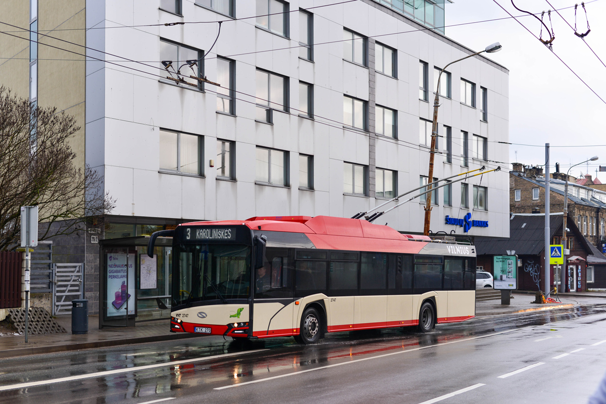 Vilnius, Solaris Trollino IV 12 Škoda # 2747 Vilnius, Solaris Trollino IV 12 Škoda # 2747