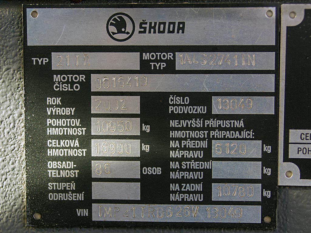 Острава, Škoda 21Tr № 3313