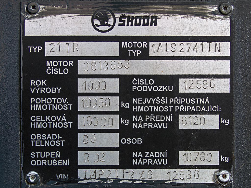 Острава, Škoda 21Tr № 3305