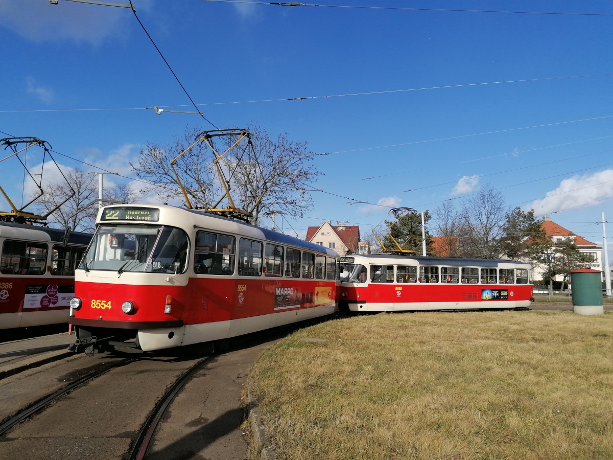 Прага, Tatra T3R.P № 8554