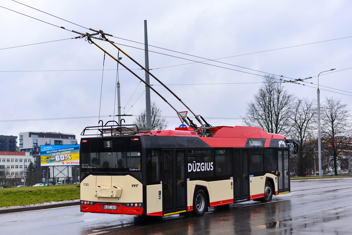 Вильнюс, Solaris Trollino IV 12 Škoda № 1743