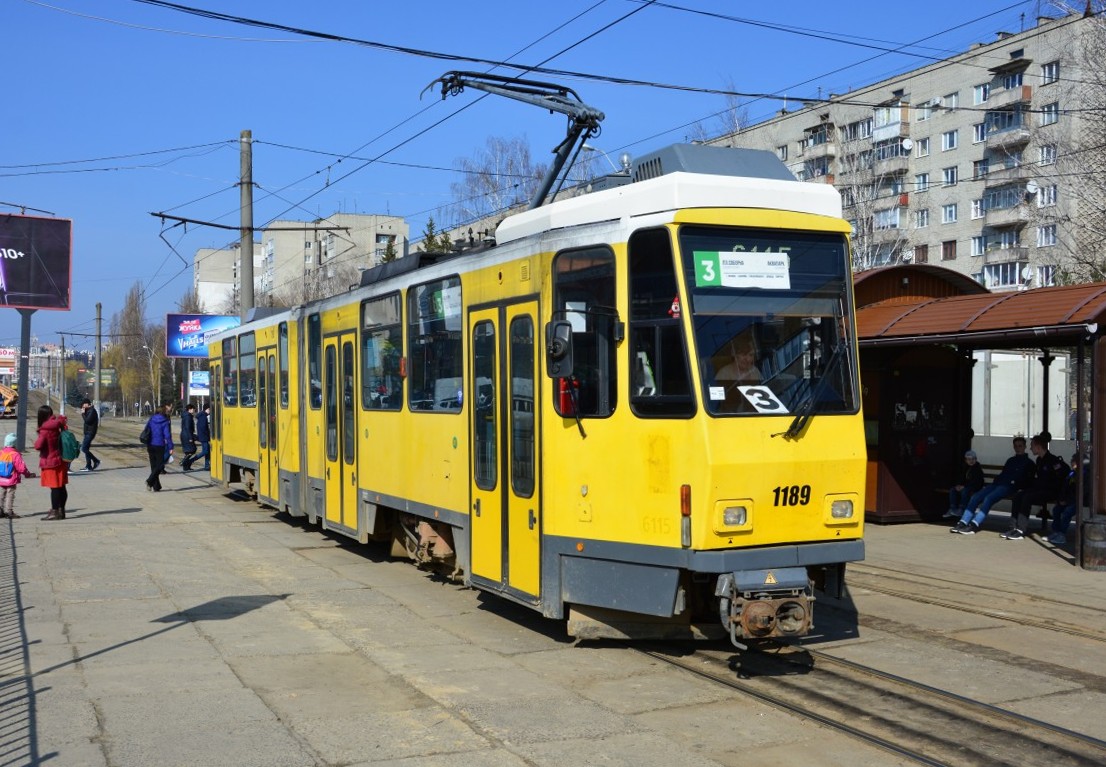 Львов, Tatra KT4DM № 1189