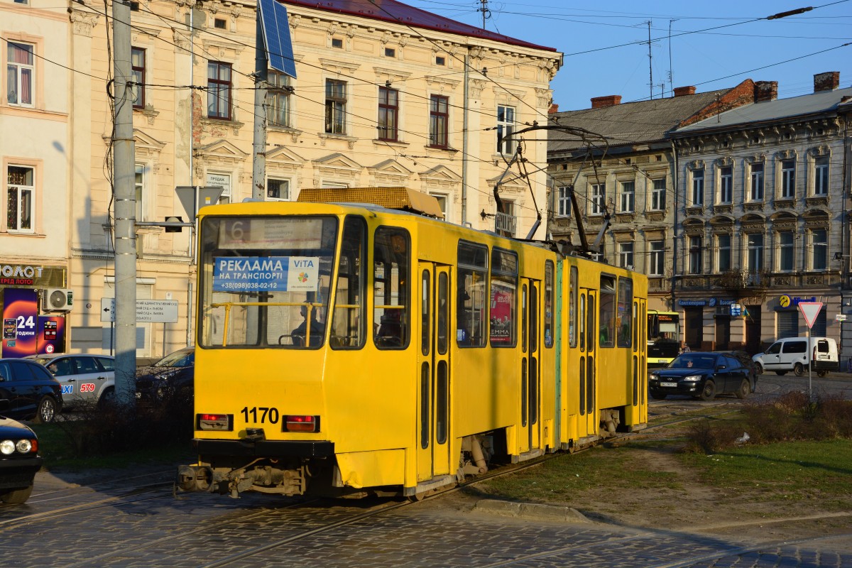 Львов, Tatra KT4D № 1170