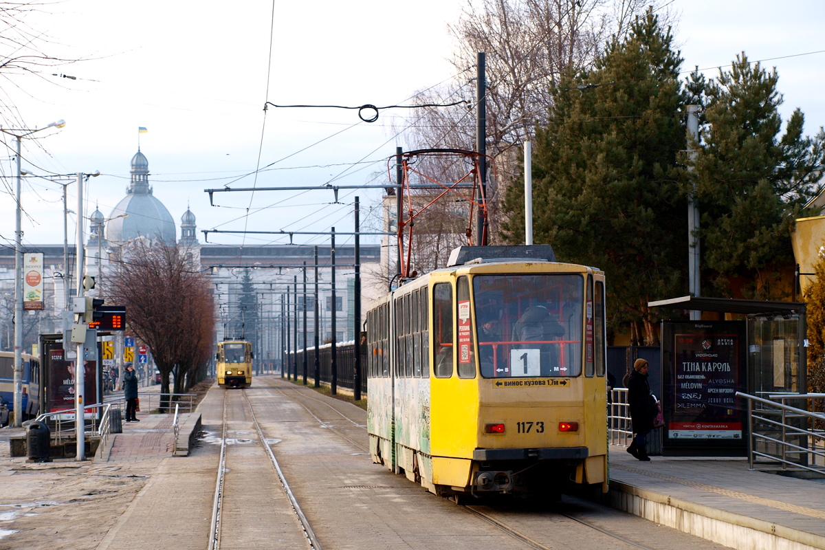 Львов, Tatra KT4SU № 1173