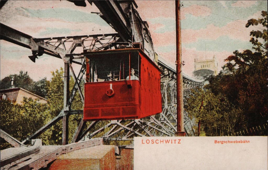 Дрезден, Schwebebahn Dresden № 1; Дрезден — Старые фотографии (подвесная дорога)