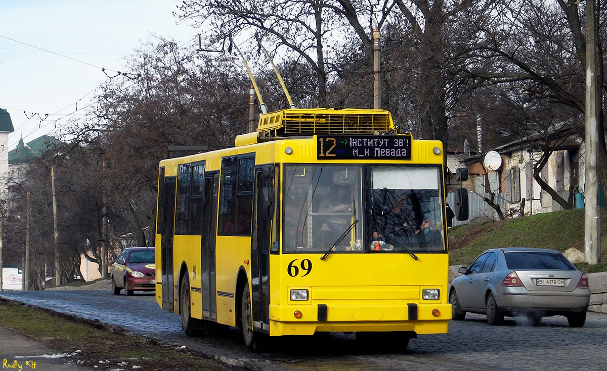 Полтава, ЮМЗ Т1Р (Т2П) № 69