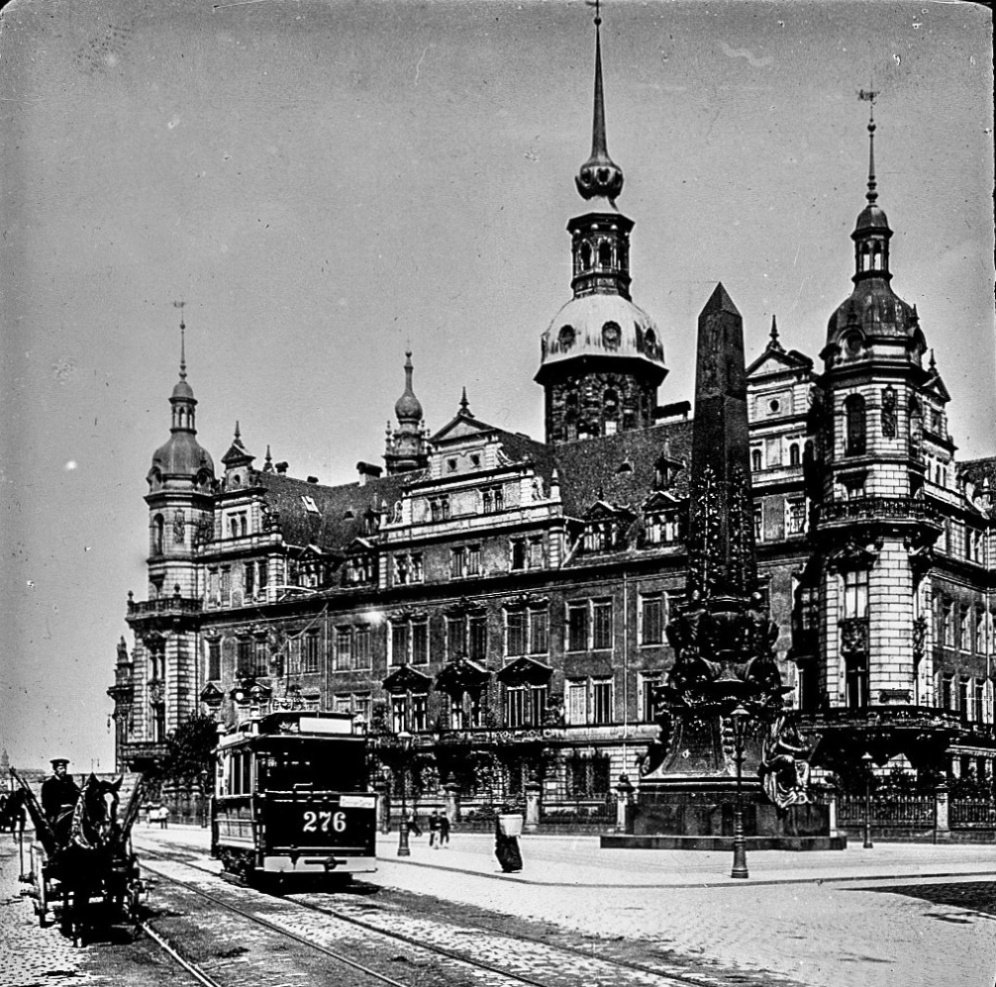 Dresde, Liebscher 2-axle motor car N°. 276; Dresde — Old photos (tram)