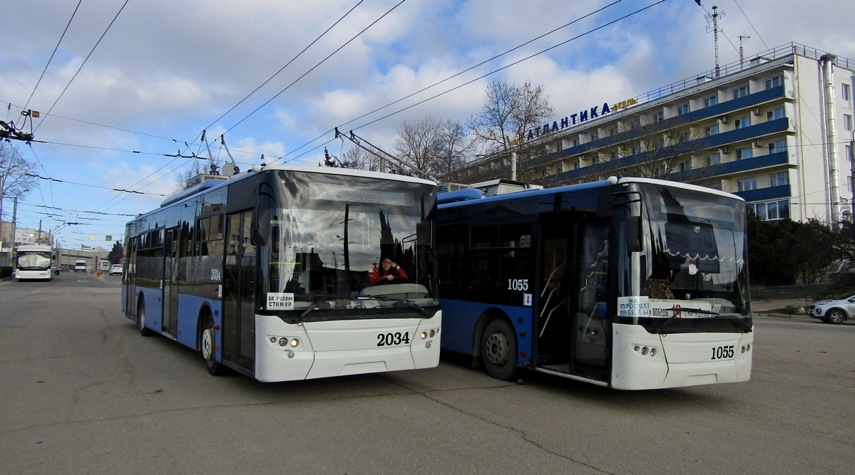 Севастополь, ЛАЗ E183A1 № 2034