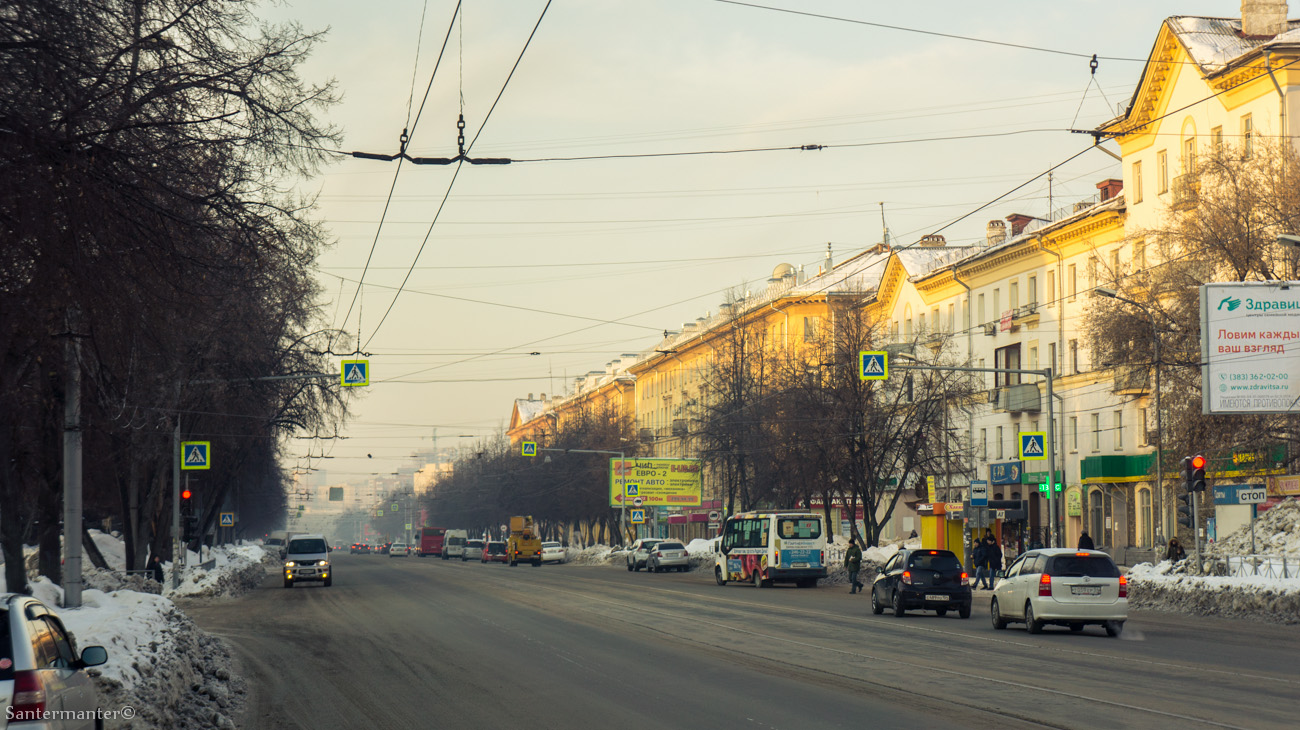 Novosibirsk — Tram road; Novosibirsk — Trolleybus roads