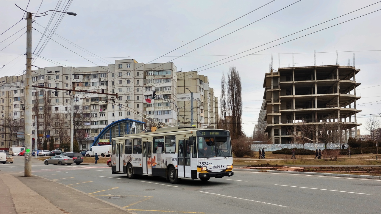 Кишинёв, Škoda 14TrDT/6M № 3824