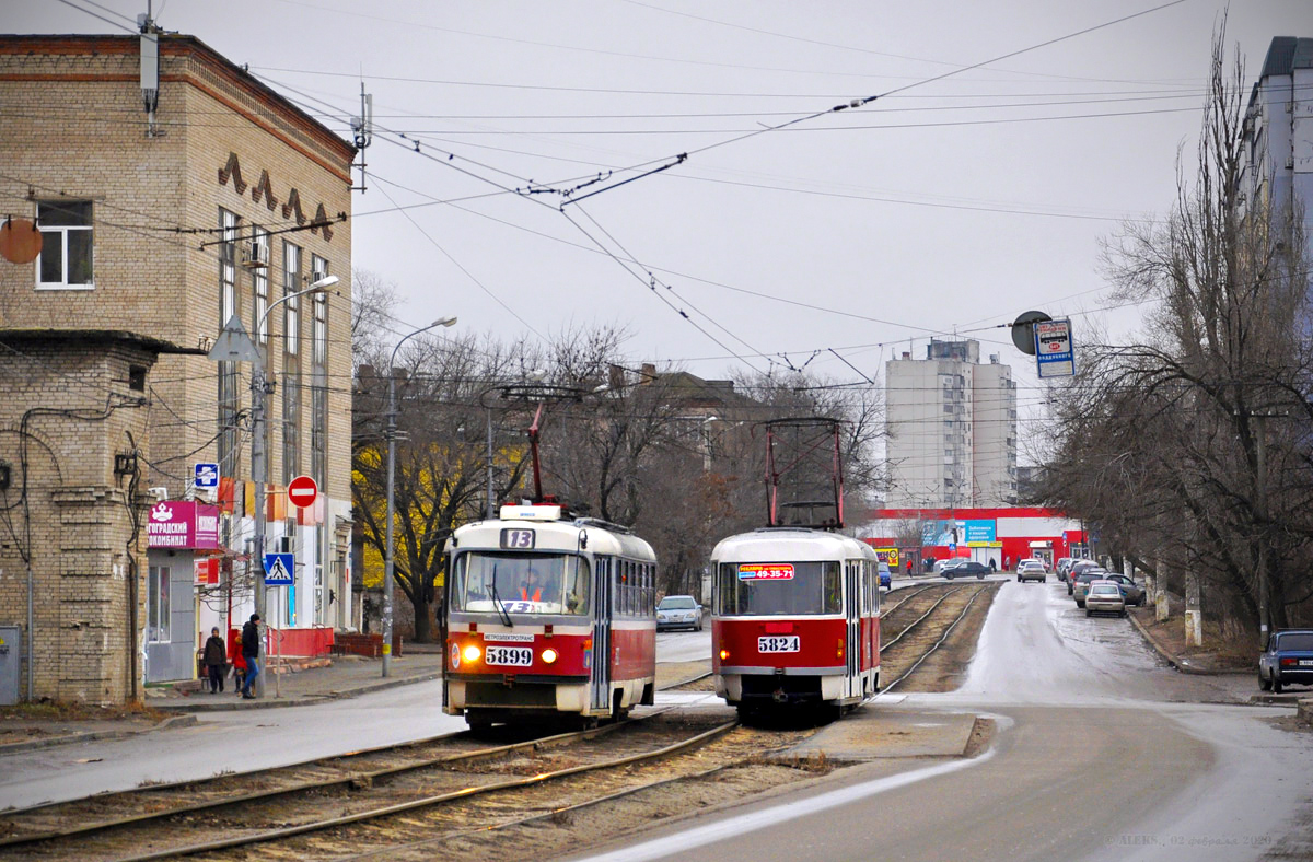 Волгоград, МТТА-2 № 5899; Волгоград, Tatra T3SU № 5824