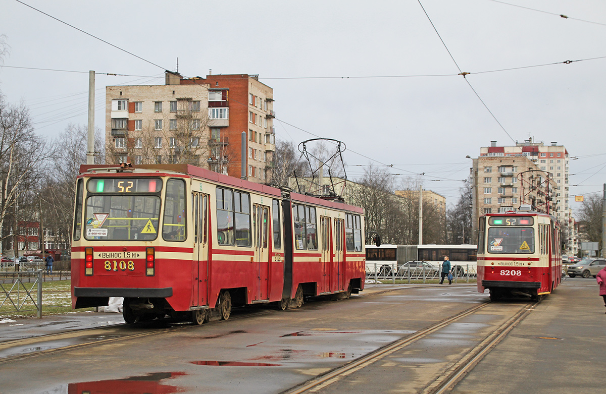 Санкт-Петербург, 71-147К (ЛВС-97К) № 8108; Санкт-Петербург — Конечные станции и разворотные кольца
