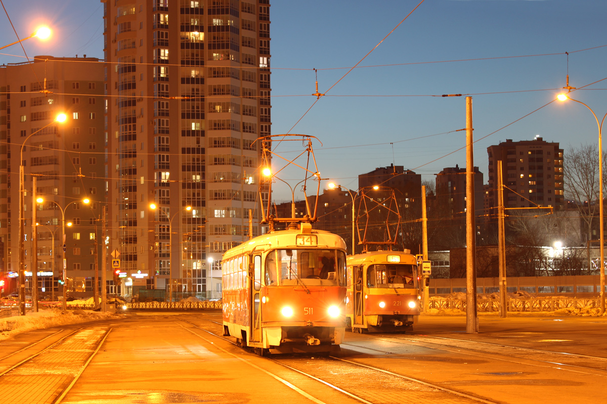 Екатеринбург, Tatra T3SU (двухдверная) № 511