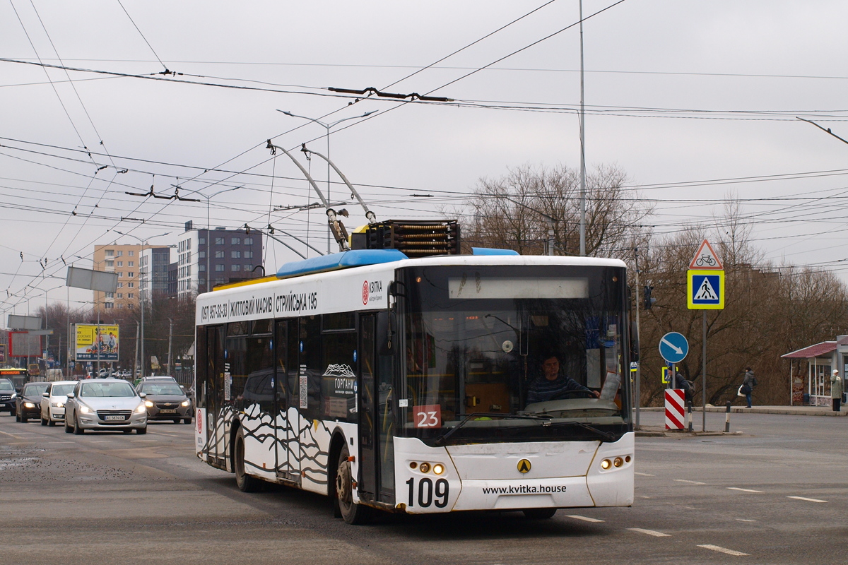 Львов, ЛАЗ E183D1 № 109