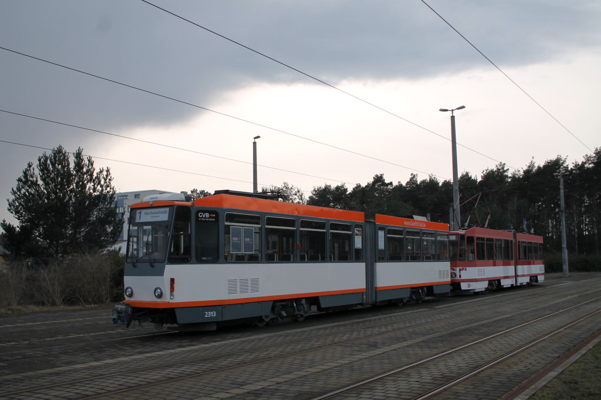 Görlitz, Tatra KT4DC Nr. 2313; Cottbus — Vehicles from other cities