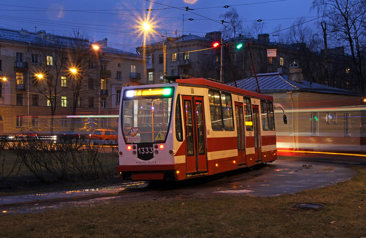 Санкт-Петербург, 71-134А (ЛМ-99АВН) № 1333; Санкт-Петербург — Конечные станции и разворотные кольца