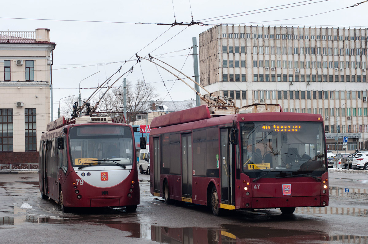 Тула, БКМ 420030 «Витовт» № 79; Тула, Тролза-5265.00 «Мегаполис» № 47