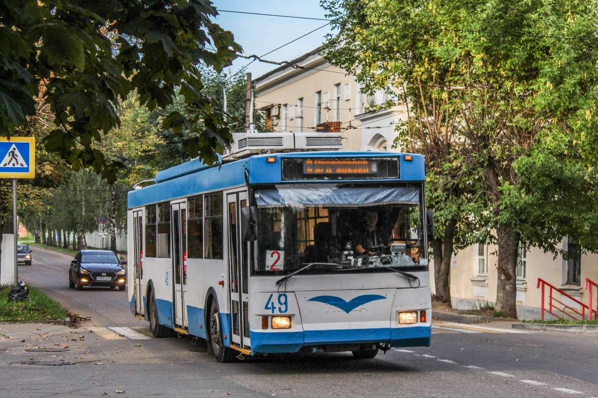Tver, Trolza-5275.05 “Optima” Br. 49; Tver — Service trolleybus lines; Tver — The last years of the Tver trolleybus (2019 — 2020)