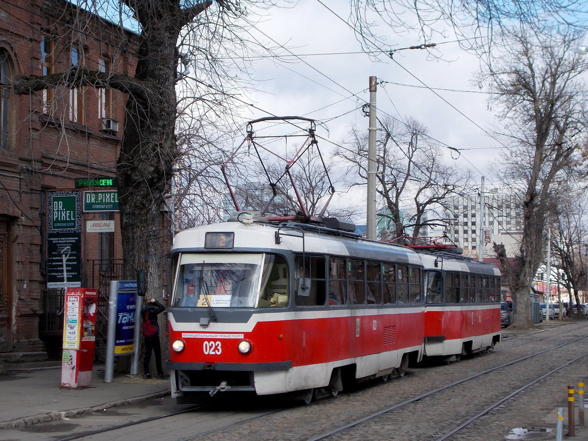 Краснодар, Tatra T3SU КВР ТРЗ № 023