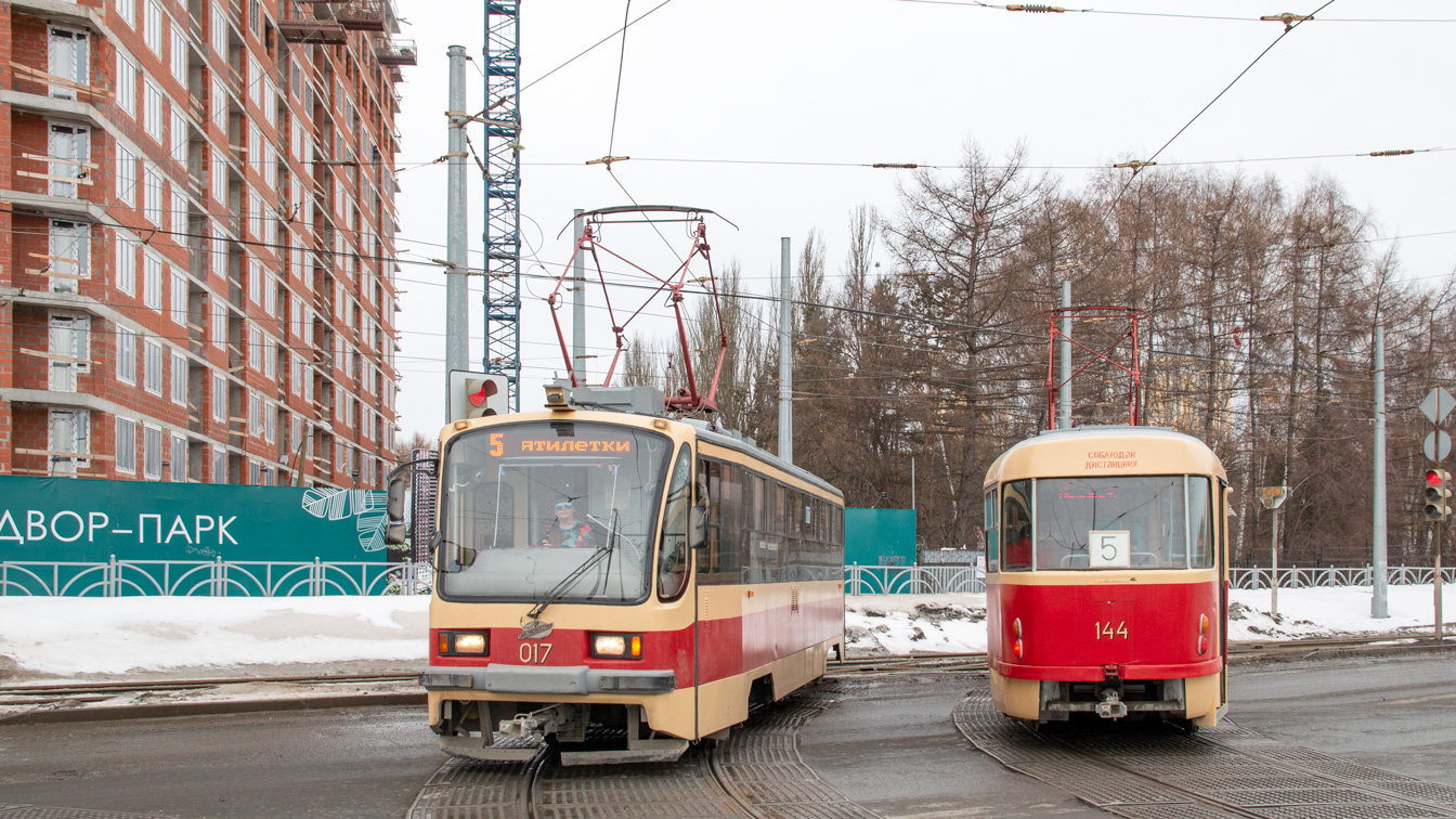 Екатеринбург, 71-405 № 017; Екатеринбург, Tatra T3SU № 144