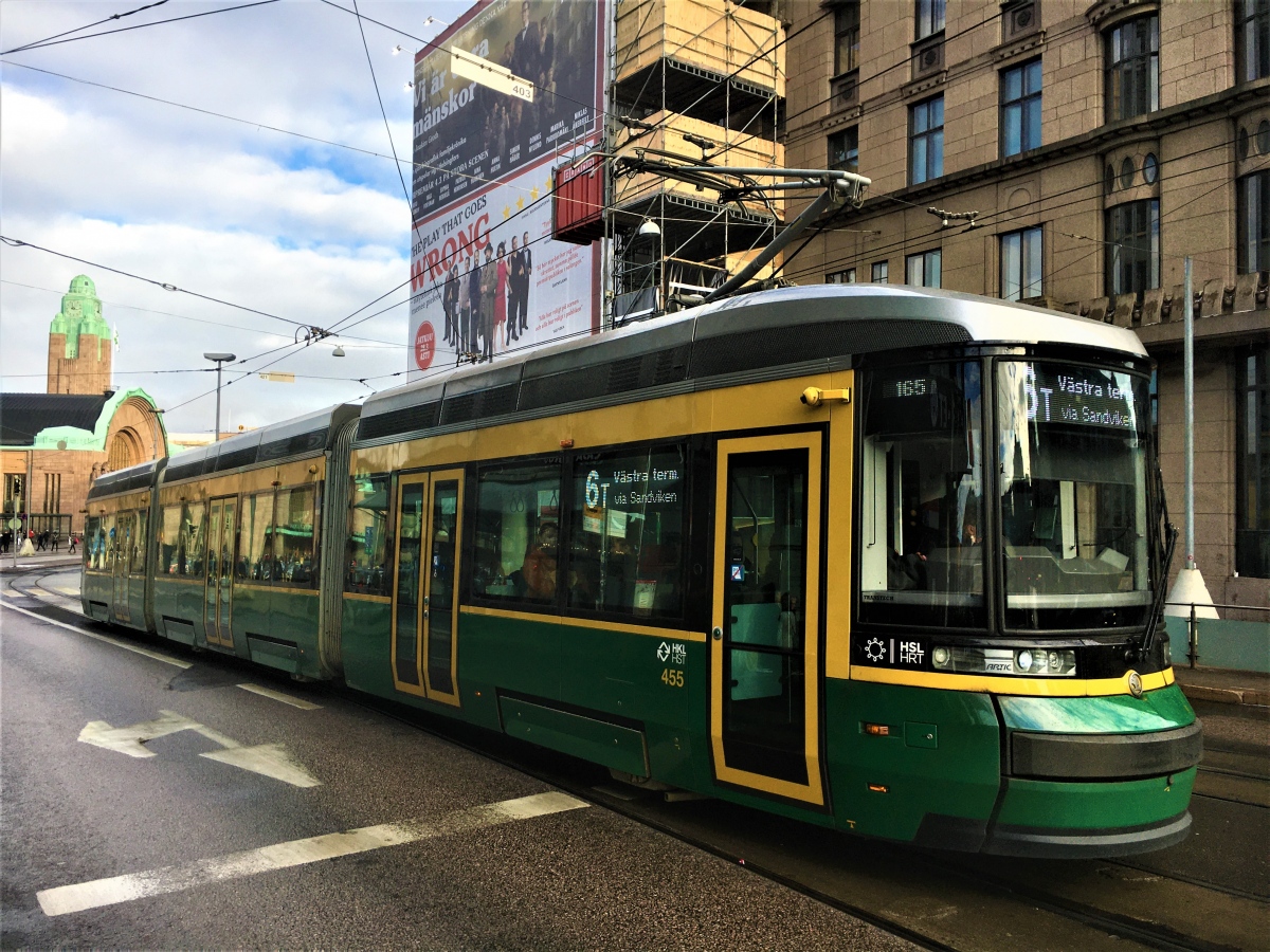 Хельсинки — Эспоо, Škoda ForCity Smart Artic MLNRV3 № 455