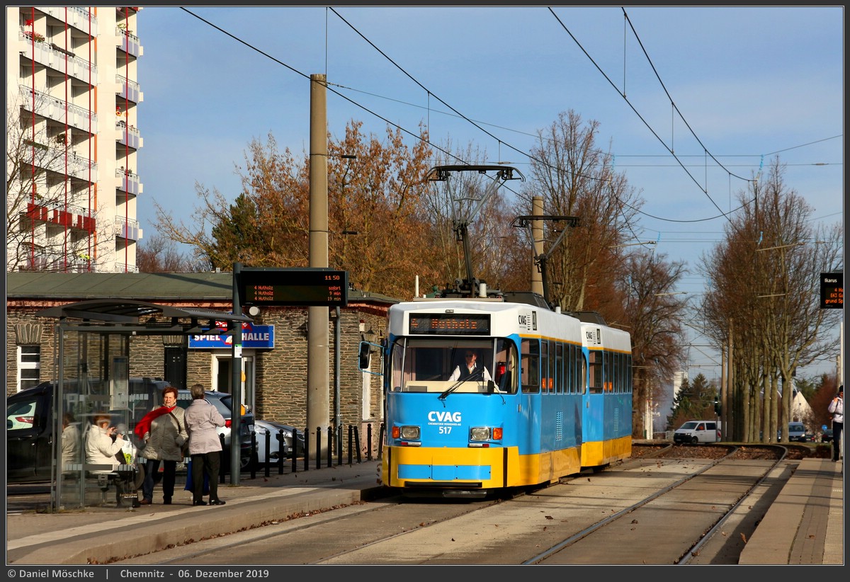 Chemnitz, Tatra T3DM № 517