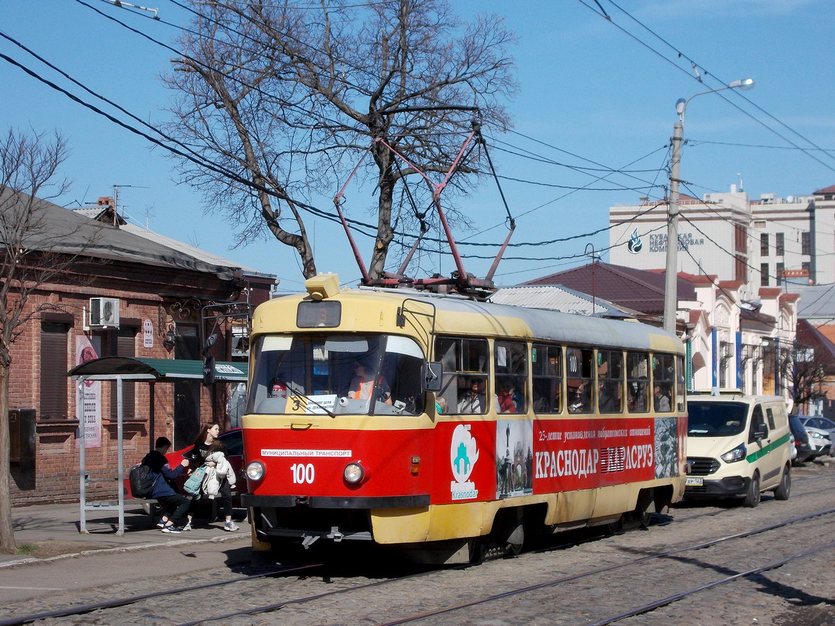 Краснодар, Tatra T3SU № 100