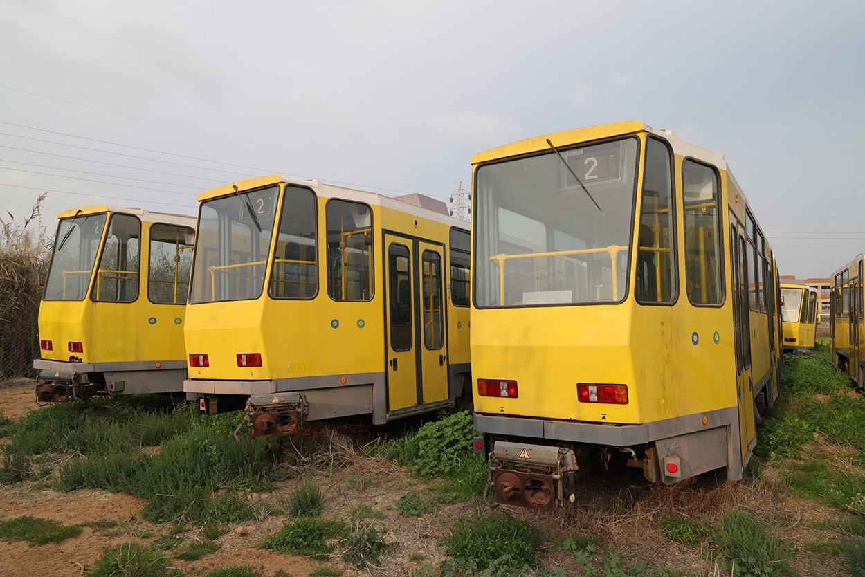 Alexandria, Tatra KT4DM № (6136); Alexandria — Private Parking area: used Tatra-Trams from Berlin (Cairo — Alexandria Desert Rd)