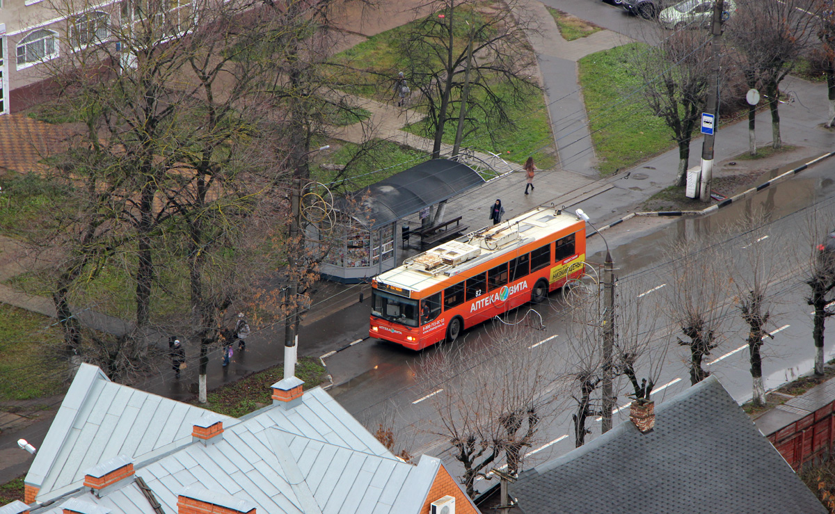 Тверь, Тролза-5275.03 «Оптима» № 82; Тверь — Последние годы тверского троллейбуса (2019 — 2020 гг.); Тверь — Троллейбусные линии: Московский район