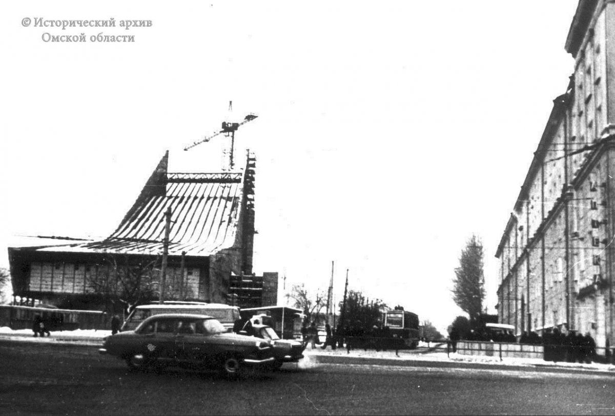 Омск — Закрытые трамвайные линии; Омск — Исторические фотографии; Омск — Трамвайные линии — Левый Берег Оми